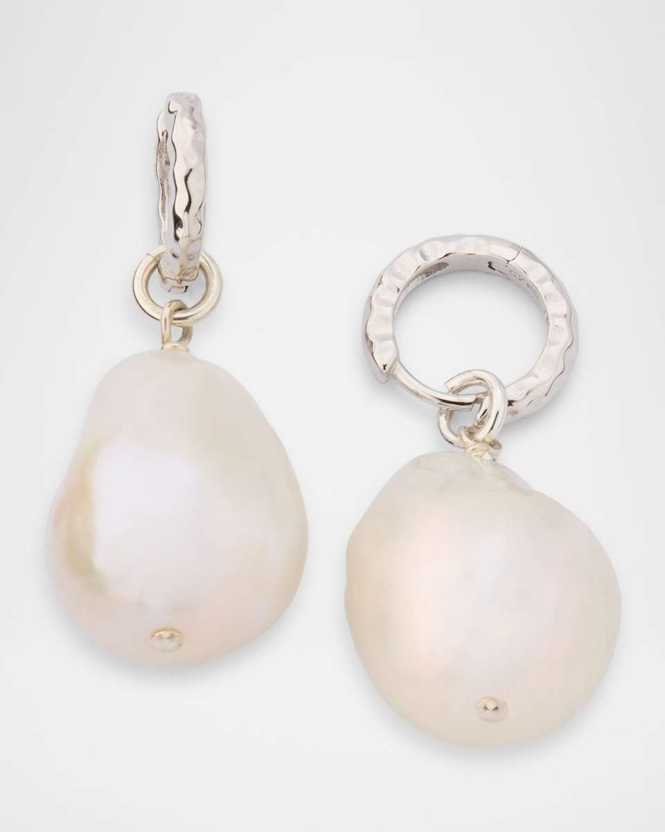 Sterling Silver Cultured Pearl Drop Earrings